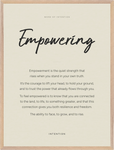 Empowering Word of Intention Framed print 60x80 cm / 24x32″ Wood frame Linen paper