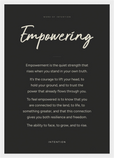 Empowering Word of Intention Framed print A3 (29.7 x 42 cm) White frame Carbon paper