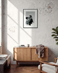 Everyday Hero Framed print 45x60 cm / 18x24″ Black frame in interior