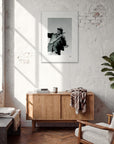 Everyday Hero Framed print A1 (59.4 x 84.1 cm) White frame in interior