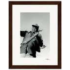 Everyday Hero Framed print 15x20 cm / 6x8″ Dark wood frame 59