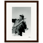 Everyday Hero Framed print 20x25 cm / 8x10″ Dark wood frame 51