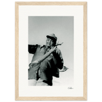 Everyday Hero Framed print 21x29.7 cm / 8x12" Wood frame 28