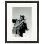 Everyday Hero Framed print 27x35 cm / 11x14″ Black frame 46