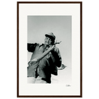 Everyday Hero Framed print 40x60 cm / 16x24″ Dark wood frame 55