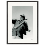 Everyday Hero Framed print 50x70 cm / 20x28″ Black frame 40