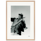 Everyday Hero Framed print 50x70 cm / 20x28″ Wood frame 37
