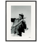 Everyday Hero Framed print 60x80 cm / 24x32″ Black frame 49