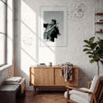 Everyday Hero Framed print 60x90 cm / 24x36″ White frame in interior