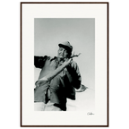 Everyday Hero Framed print 70x100 cm / 28x40″ Dark wood frame 50