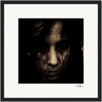 Face It Framed print 30x30 cm / 12x12″ Black frame 36