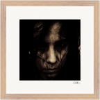 Face It Framed print 30x30 cm / 12x12″ Wood frame 19