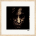 Face It Framed print 30x30 cm / 12x12″ Wood frame 18
