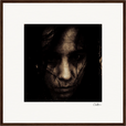 Face It Framed print 50x50 cm / 20x20″ Dark wood frame 30