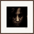 Face It Framed print 50x50 cm / 20x20″ Dark wood frame 30