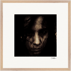 Face It Framed print 50x50 cm / 20x20″ Wood frame 23