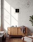 Face It Framed print 30x30 cm / 12x12″ Wood frame in interior