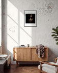 Face It Framed print 40x50 cm / 16x20″ Black frame in interior