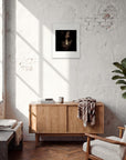 Face It Framed print 40x50 cm / 16x20″ White frame in interior