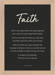 Faith Word of Intention Framed print 21x29.7 cm / 8x12" Wood frame Carbon paper