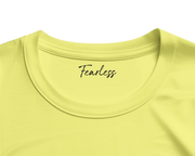 Fearless - "Face It" T-shirt Light Yellow XS 2