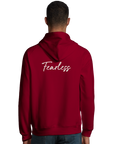 Fearless - "Face It" Hoodie Burgundy XS 4