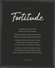 Fortitude Word of Intention Framed print 40x50 cm / 16x20″ Black frame Carbon paper