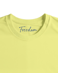 Freedom - "Hat On" T-shirt Light Yellow XS 23