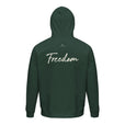 Freedom - "Hat On" Hoodie Bottle Green 2