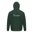 Freedom - "Hat On" Hoodie Bottle Green 2