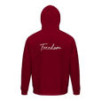Freedom - "Hat On" Hoodie Burgundy 2