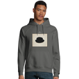 Freedom - "Hat On" Hoodie charcoal melange 3