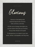 Glorious Word of Intention Framed print 21x29.7 cm / 8x12" White frame Carbon paper