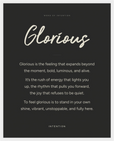 Glorious Word of Intention Framed print 40x50 cm / 16x20″ White frame Carbon paper