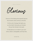 Glorious Word of Intention Framed print 40x50 cm / 16x20″ White frame Linen paper