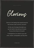 Glorious Word of Intention Framed print A1 (59.4 x 84.1 cm) Black frame Carbon paper