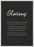 Glorious Word of Intention Framed print A1 (59.4 x 84.1 cm) White frame Carbon paper