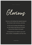 Glorious Word of Intention Framed print A1 (59.4 x 84.1 cm) White frame Carbon paper