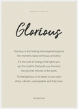 Glorious Word of Intention Framed print A1 (59.4 x 84.1 cm) White frame Linen paper