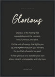 Glorious Word of Intention Framed print A3 (29.7 x 42 cm) Black frame Carbon paper