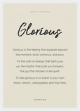 Glorious Word of Intention Framed print A3 (29.7 x 42 cm) White frame Linen paper