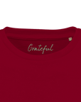 Grateful - "Circle of Life" T-shirt Burgundy XS 28