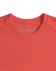 Grateful –Circle of Life“ T-shirt pop orange , 65