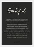 Grateful Word of Intention Framed print 21x29.7 cm / 8x12" White frame Carbon paper