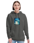 Gratitude - "Bubbles and Sky Sticks" Hoodie charcoal melange XS 38