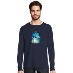 Gratitude - "Bubbles and Sky Sticks" Long sleeve French Navy XS 3