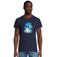 Gratitude - "Bubbles and Sky Sticks" T-shirt French Navy 1