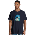 Gratitude - "Bubbles and Sky Sticks" T-shirt French Navy 1