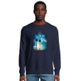 Gratitude - "Bubbles and Sky Sticks" Sweatshirt French Navy 3