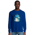 Gratitude - "Bubbles and Sky Sticks" Sweatshirt Royal Blue 3